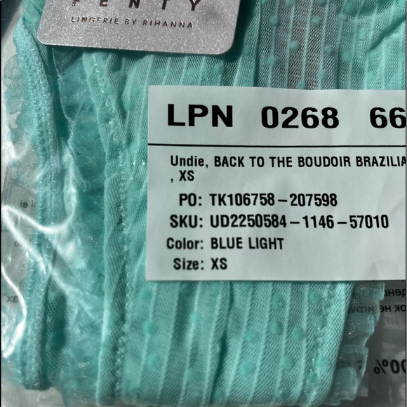 Savage X Fenty Back to the Boudoir Brazilian Blue Light - Picture 12 of 13